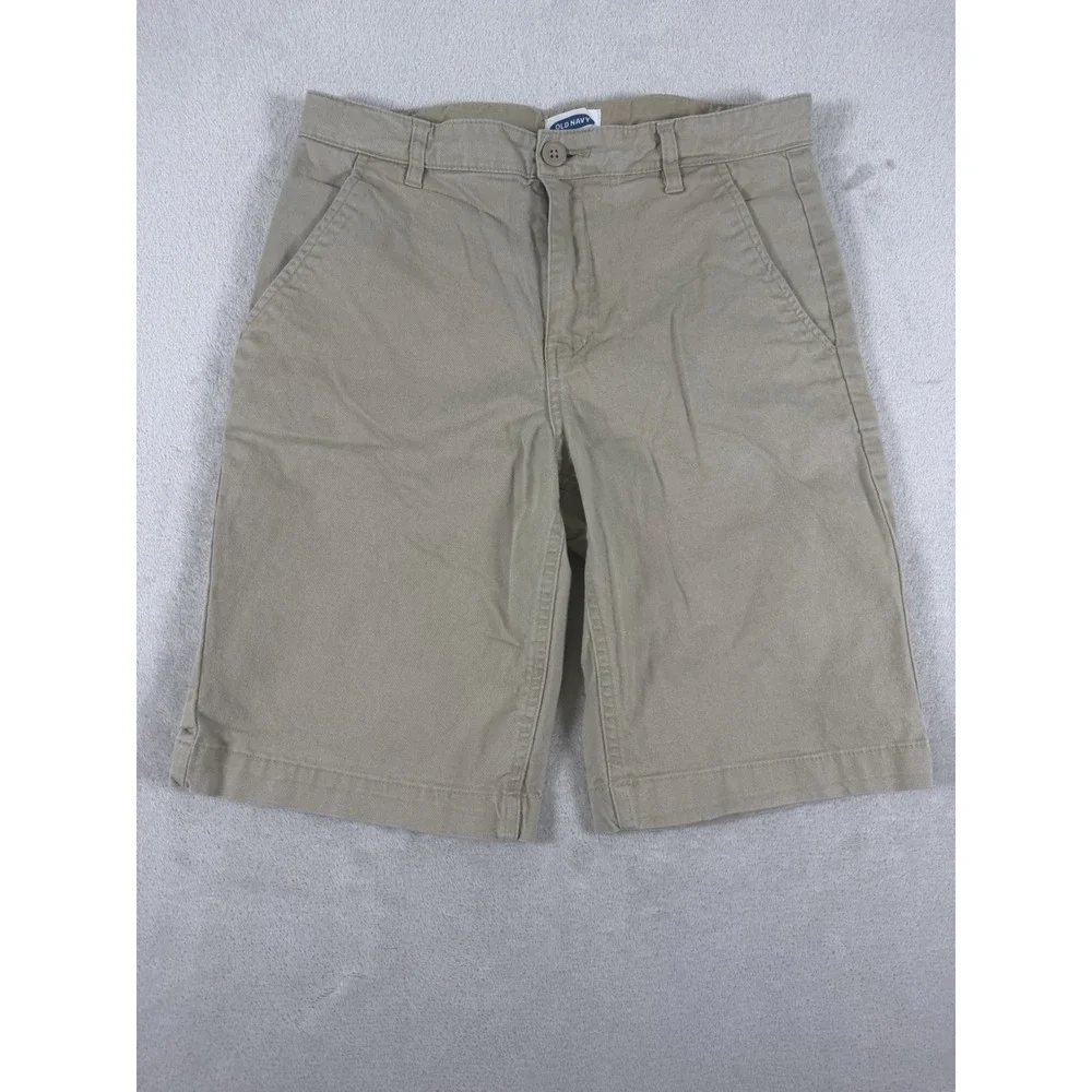 Old Navy Boys Khaki Chino Shorts Beige Size 16 Kids Casual Dressy Bottoms